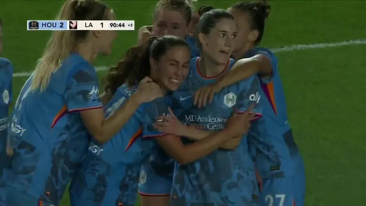 Jugadoras del Houston Dash celebrando un gol Jugadoras del Houston Dash celebrando un gol