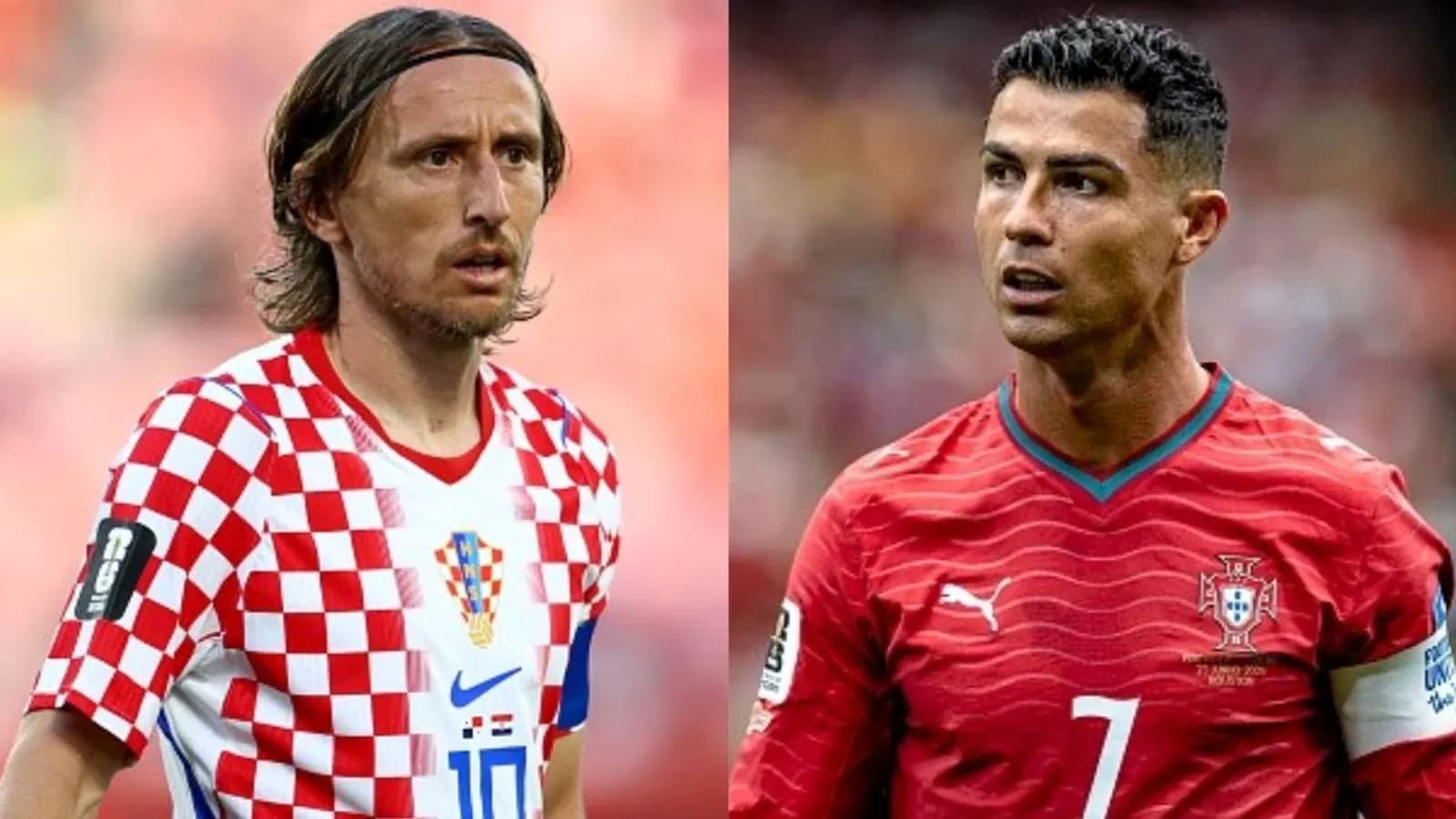Modric y Ronaldo en partido de fútbol Modric y Ronaldo en partido de fútbol