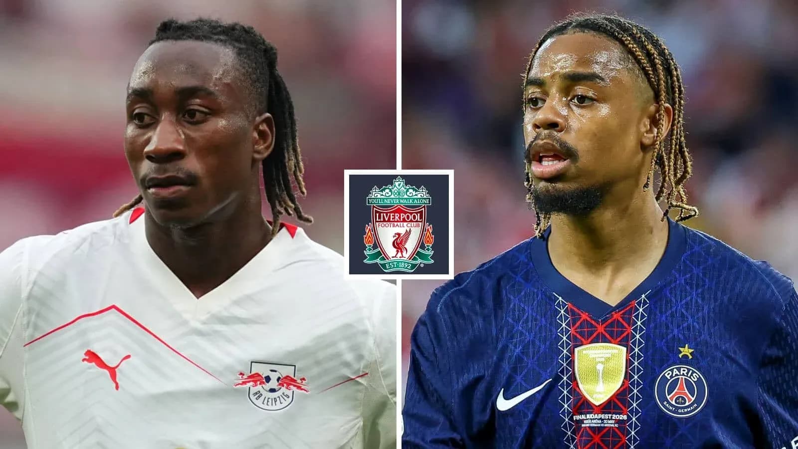Jugadores de RB Leipzig y PSG en partido Jugadores de RB Leipzig y PSG en partido