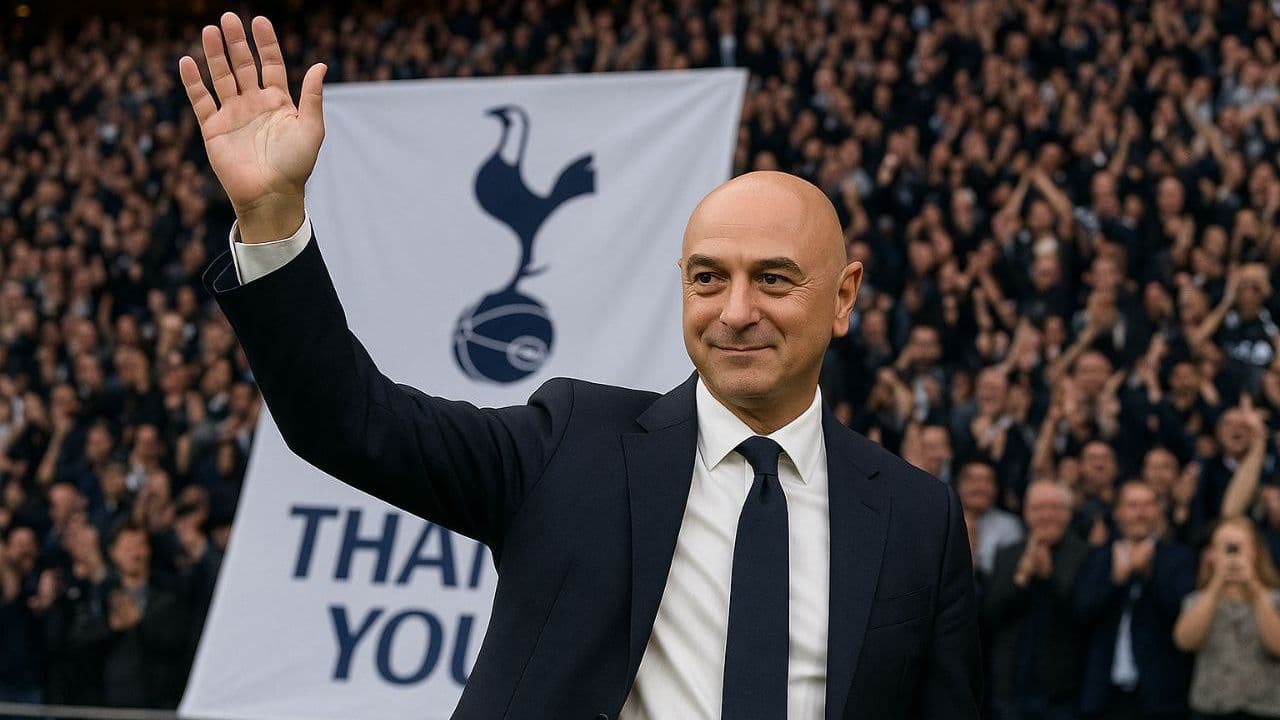 Hombre saludando en evento del Tottenham Hotspur Hombre saludando en evento del Tottenham Hotspur