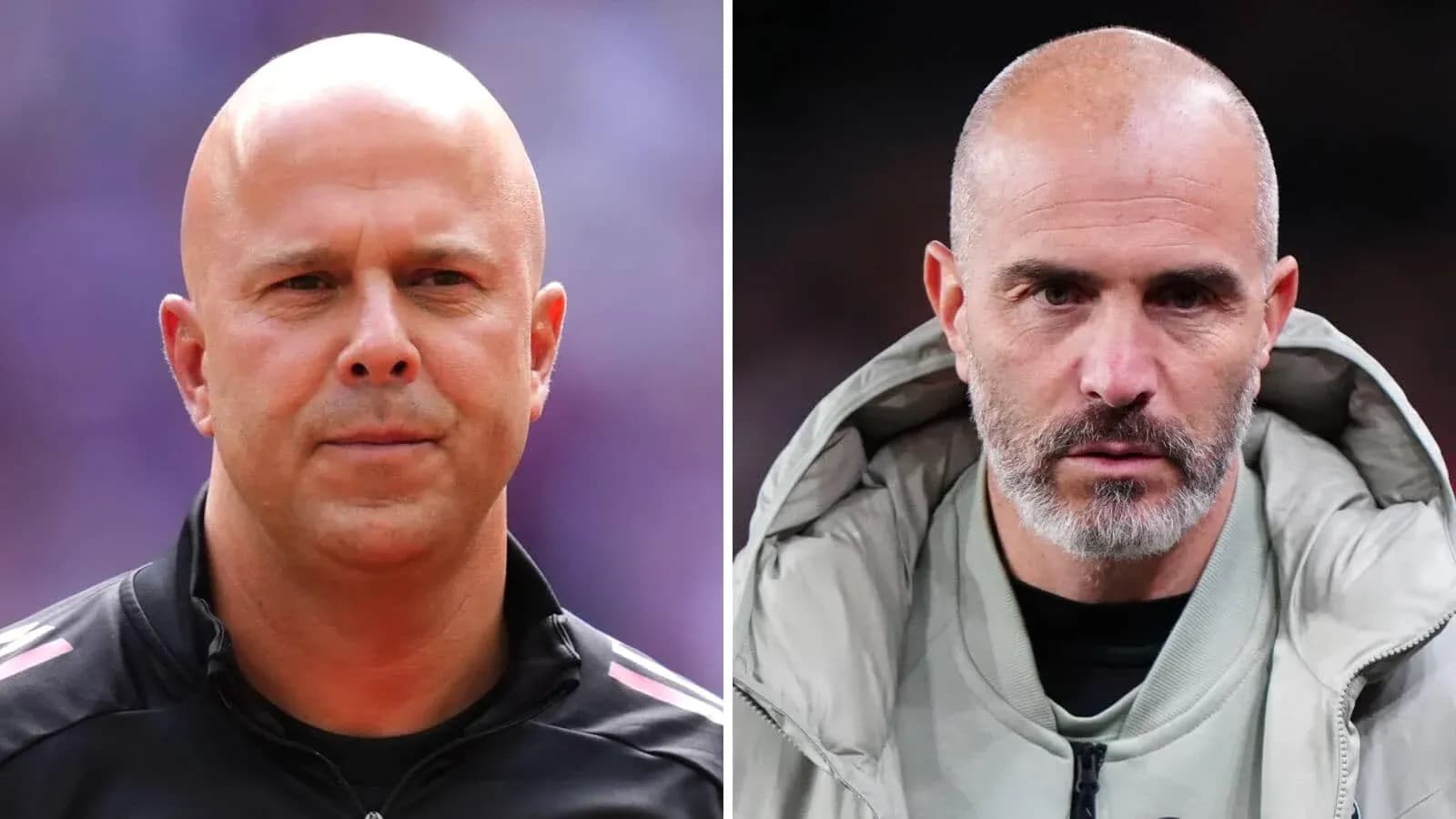 Dos entrenadores en un evento deportivo Dos entrenadores en un evento deportivo