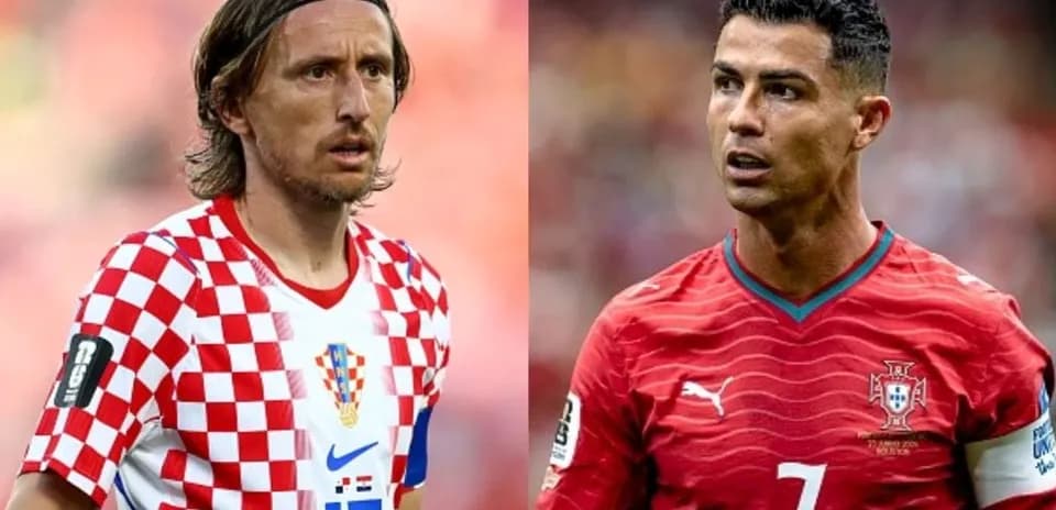 Luka Modric y Cristiano Ronaldo en partido Luka Modric y Cristiano Ronaldo en partido