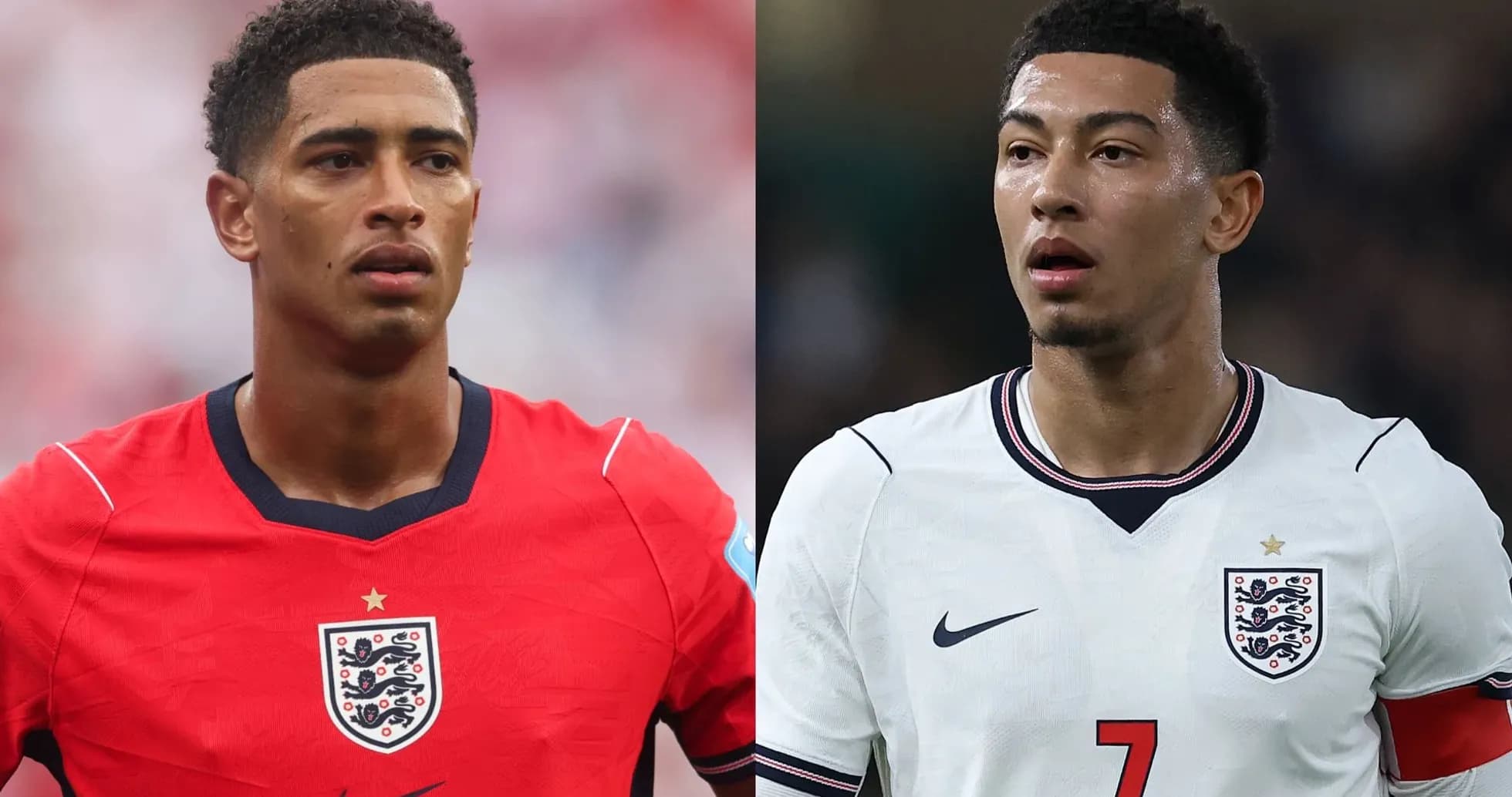 Jugadores de Inglaterra en uniformes de fútbol Jugadores de Inglaterra en uniformes de fútbol