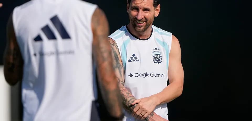 Lionel Messi en entrenamiento con la selección argentina Lionel Messi en entrenamiento con la selección argentina