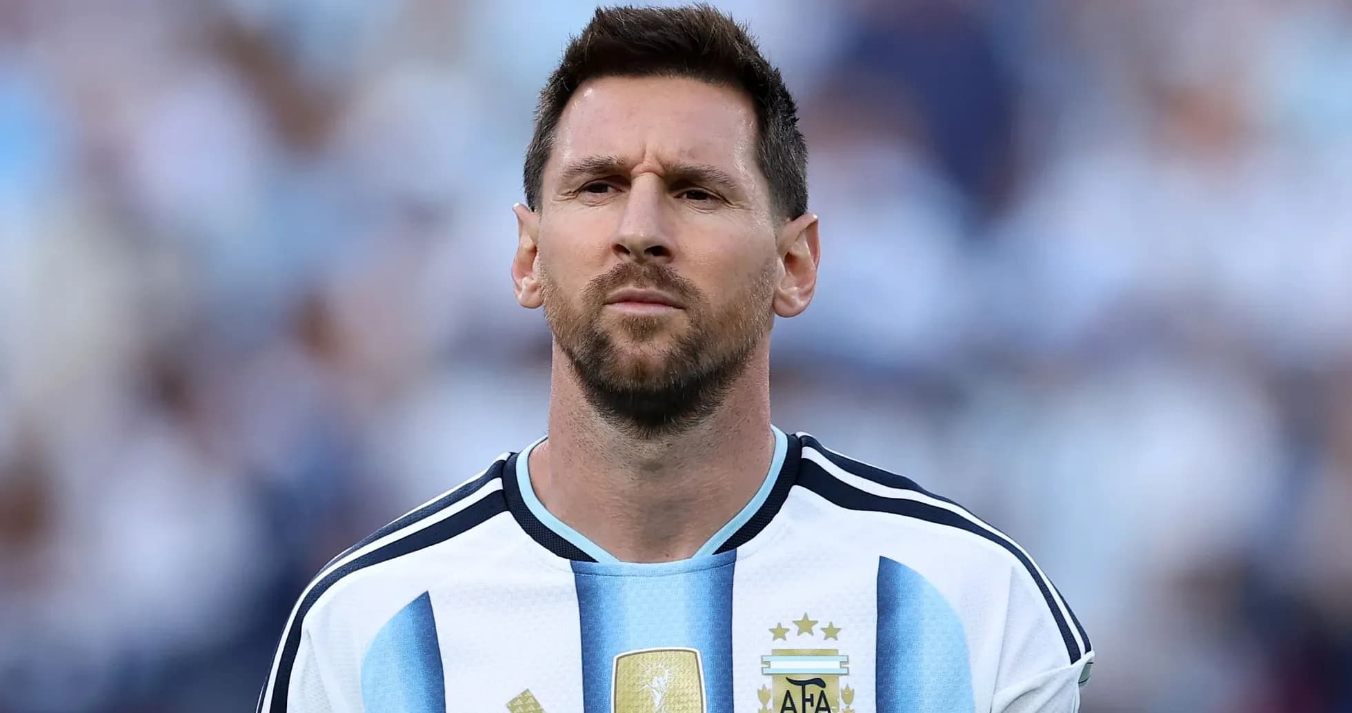 Jugador de Argentina en el campo durante partido Jugador de Argentina en el campo durante partido
