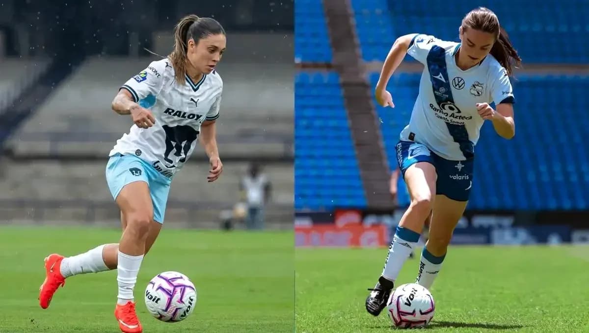 Jugadoras de Pumas y Puebla en acción Jugadoras de Pumas y Puebla en acción
