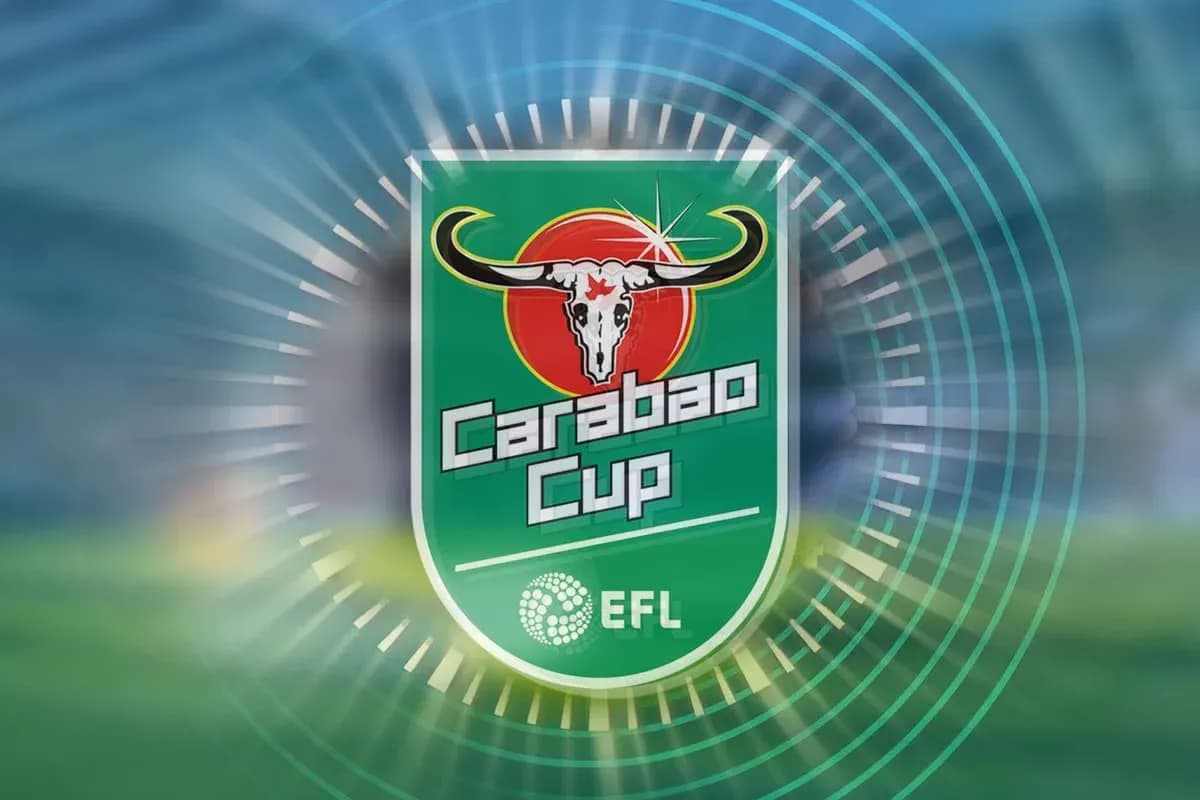 Logo del Carabao Cup con fondo difuminado Logo del Carabao Cup con fondo difuminado