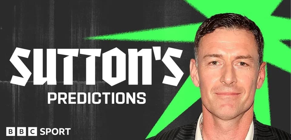 Sutton's Predictions graphic for BBC Sport Sutton's Predictions graphic for BBC Sport