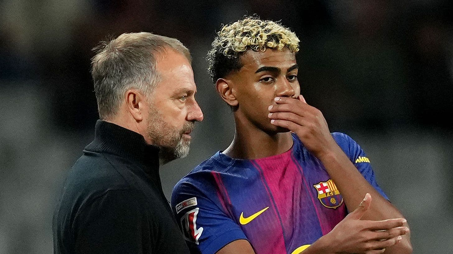 Hansi Flick elogia a Lamine Yamal mientras el joven talento de Barcelona recupera su sonrisa antes del duelo con Rayo Vallecano Hansi Flick elogia a Lamine Yamal mientras el joven talento de Barcelona recupera su sonrisa antes del duelo con Rayo Vallecano