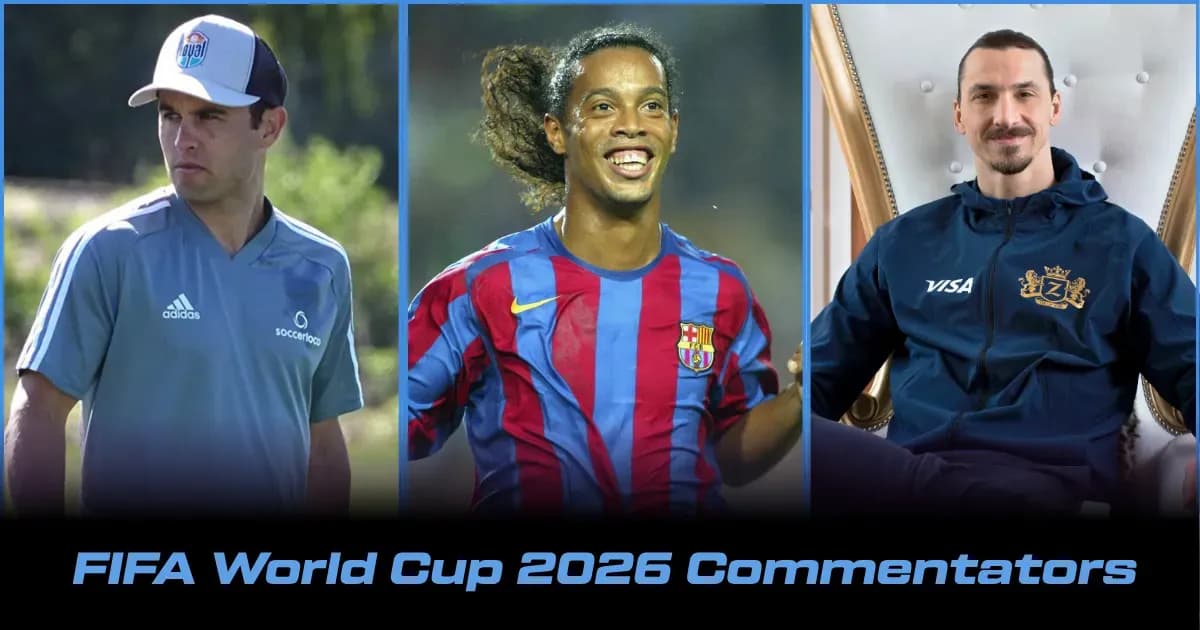 Comentaristas y Presentadores de la Copa Mundial FIFA 2026: Lista Completa Comentaristas y Presentadores de la Copa Mundial FIFA 2026: Lista Completa